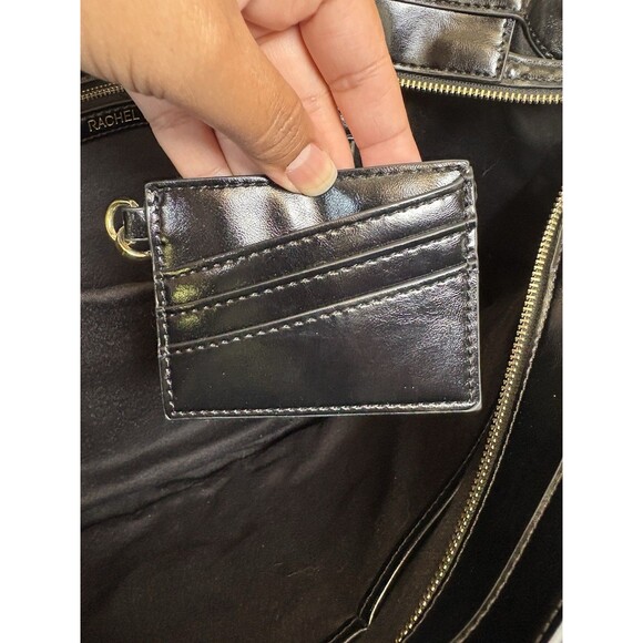 Rachel Zoe Large Tote Bag Black Briefcase Laptop Bag - Picture 11 of 14